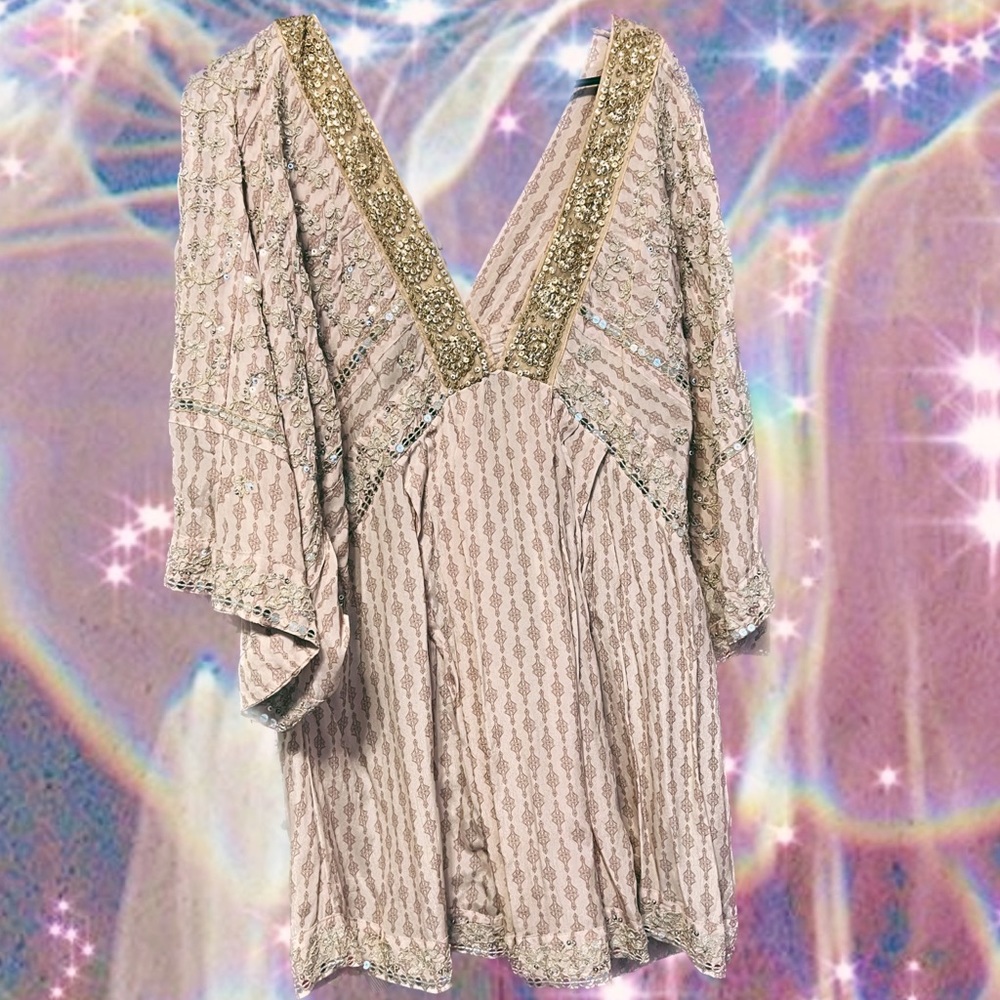 **FREE PEOPLE** Embellished Tunic/Dress